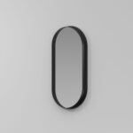 Miroir ovale Asola avec cadre en métal  - Ideagroup