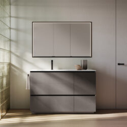 Miroir armoire rectangulaire Multiplo à deux ou trois portes  - Ideagroup