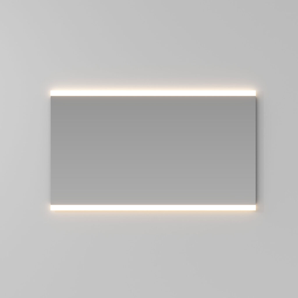 Miroir rectangulaire Dual avec éclairage intégré. Hauteur de 70 cm.  - Ideagroup
