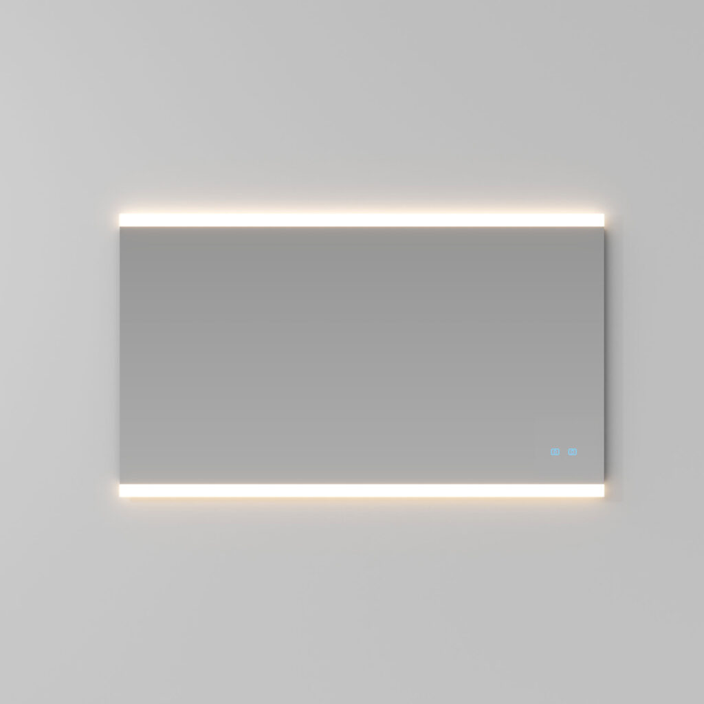 Miroir rectangulaire Dual Touch avec éclairage intégré. Hauteur de 70 cm.  - Ideagroup