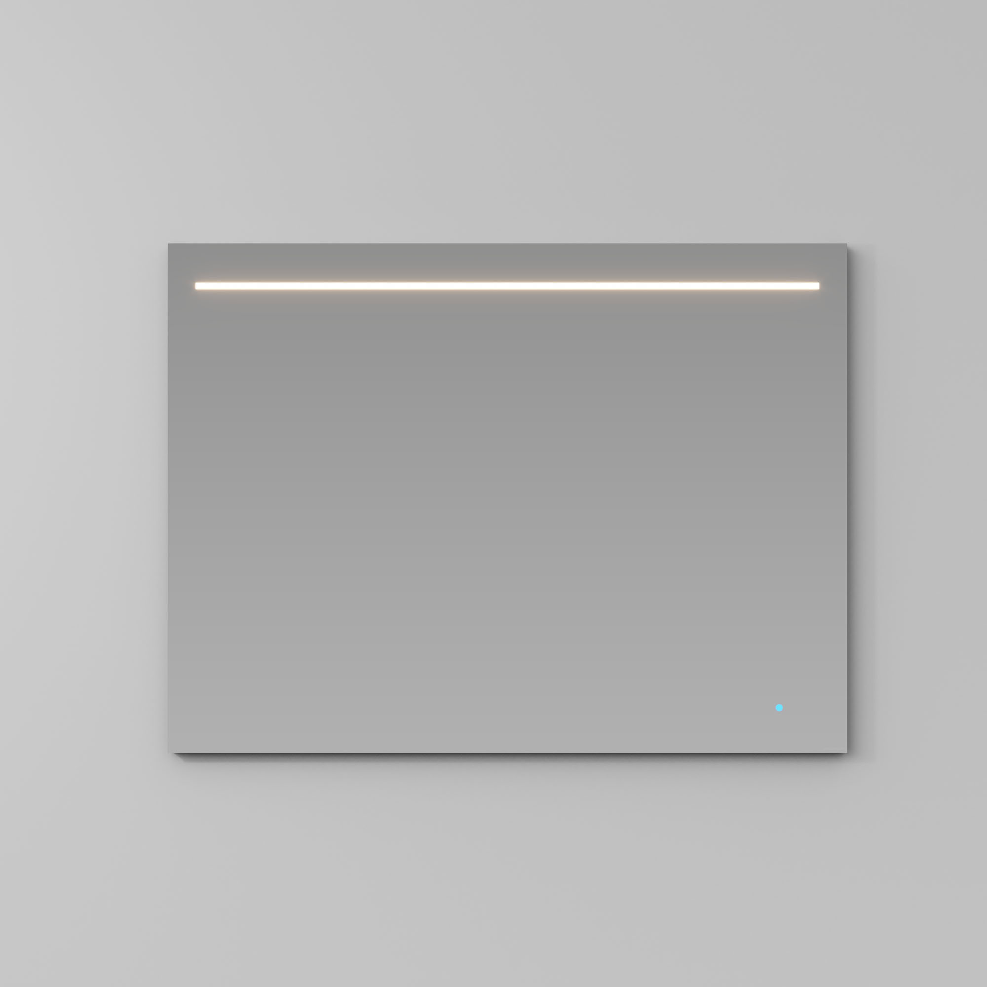 Armoire Miroir Salle De Bain Sieper Topaze - 60x53x18 Cm - 3 Portes Cristal, 2 Tiroirs, éclairage LED - Blanc