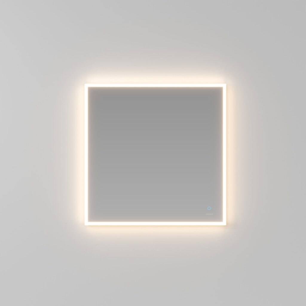 Miroir carré Joule avec éclairage  - Ideagroup