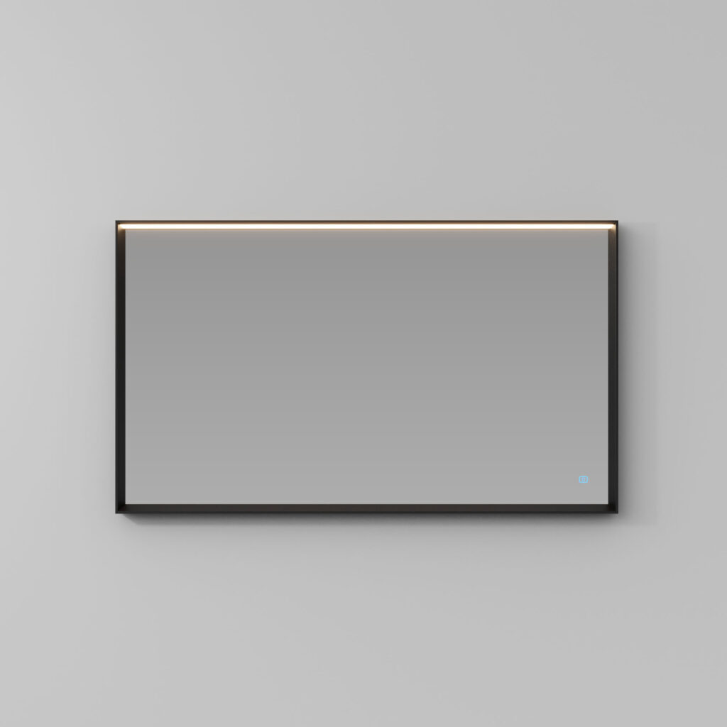Miroir rectangulaire Tecnica avec structure en aluminium et éclairage intégré   - Ideagroup