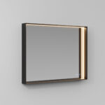 Miroir rectangulaire Pigreco avec structure en aluminium et éclairage intégré   - Ideagroup