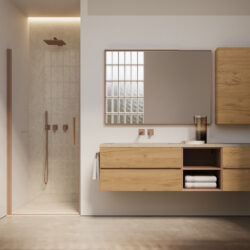 Miroir rectangulaire Frame avec structure en aluminium  - Ideagroup