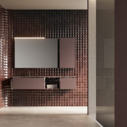 Miroir rectangulaire Frame avec structure en aluminium  - Ideagroup