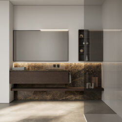 Miroir rectangulaire Frame avec structure en aluminium  - Ideagroup