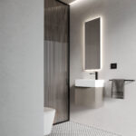 Miroir rectangulaire Side avec rétroéclairage LED  - Ideagroup