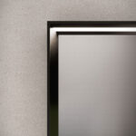 Miroir rectangulaire Tecnica avec structure en aluminium et éclairage intégré   - Ideagroup