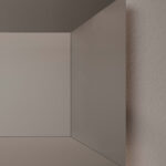 Miroir rectangulaire Trapezio avec structure en aluminium  - Ideagroup