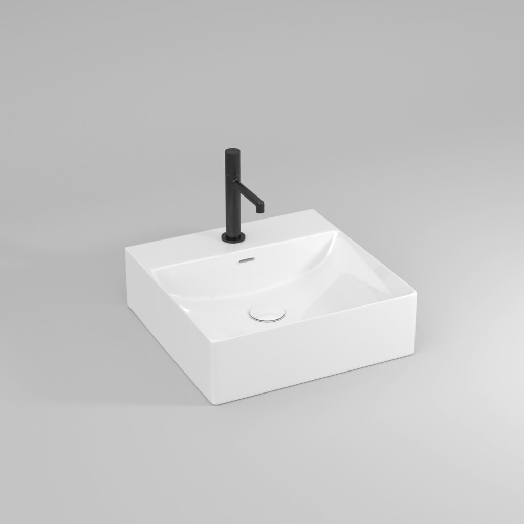 Vasque Fylo carrée à poser, en céramique   - Ideagroup