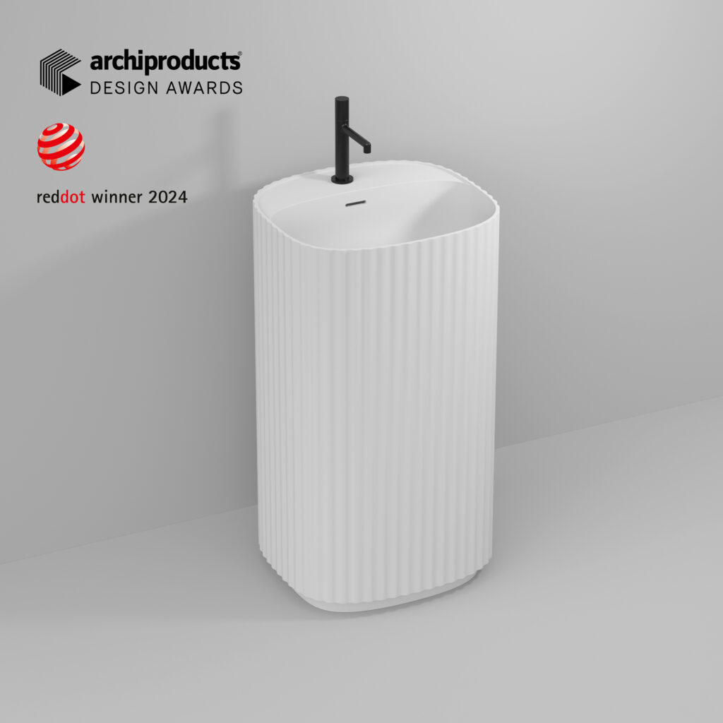 Vasque Giove02 à pose libre en Cristalplant  - Ideagroup