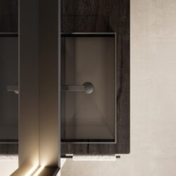 Vasque Light à poser en verre  - Ideagroup