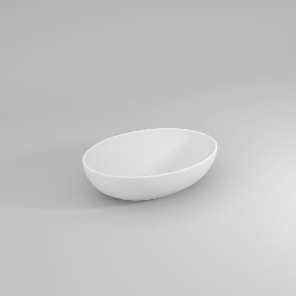 Vasque Mini-Softly à poser, en céramique  - Ideagroup