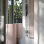 Vasque Cilindro à pose libre, en Cristalplant. Avec trou pour le robinet.  - Ideagroup