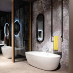 Porte-serviettes monté au plafond en acier inoxydable  - Ideagroup