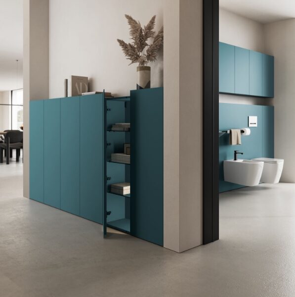 Une solution d'ameublement pour la salle de bains mais qui s'étend bien au-delà de la salle de bains