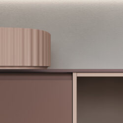 Vasque Giove03 à poser sur le plan de toilette, en Cristalplant  - Ideagroup