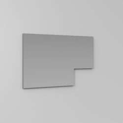 Miroir profilé Elmas, de forme rectangulaire  - Ideagroup