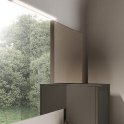 Miroir profilé Elmas, de forme rectangulaire  - Ideagroup