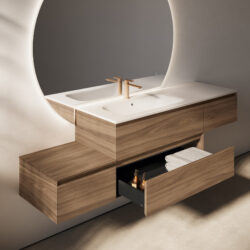 Miroir décoratif Lunetta rétroéclairé  - Ideagroup