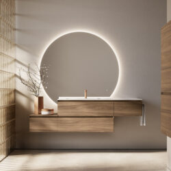 Miroir décoratif Lunetta rétroéclairé  - Ideagroup