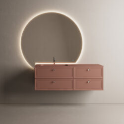 Miroir décoratif Lunetta rétroéclairé  - Ideagroup