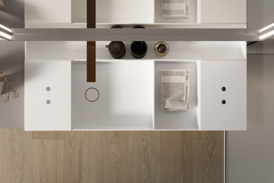 Nouveau plan de toilette Tetris : design minimaliste - Ideagroup