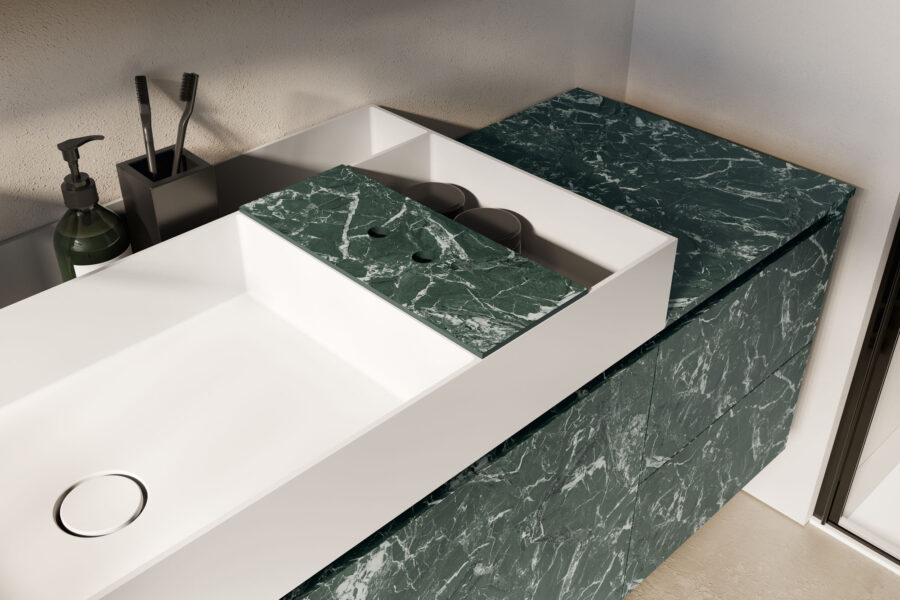 Nouveau plan de toilette Tetris : design minimaliste