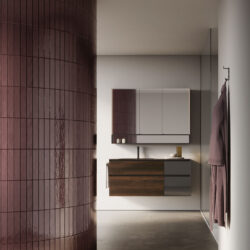 Miroir armoire rectangulaire Multiplo à deux ou trois portes  - Ideagroup