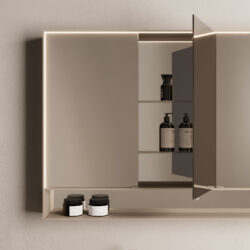Miroir armoire rectangulaire Multiplo à deux ou trois portes  - Ideagroup