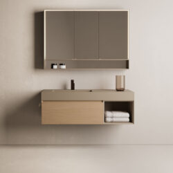 Miroir armoire rectangulaire Multiplo à deux ou trois portes  - Ideagroup